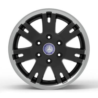 Imagem de Roda Europa Sprinter 16X7 6X130Mm Et 66 Preto Brilhante D