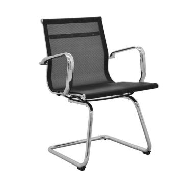 Imagem de Cadeira De Escritório Fixa Sevilha Tela Preta Rivatti