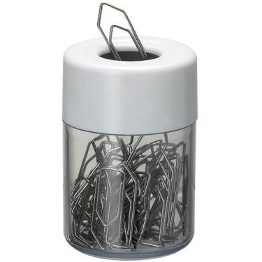 Imagem de Porta Clips Magnético p/ Mesa Escritório - Acrimet, BRANCO CRISTAL