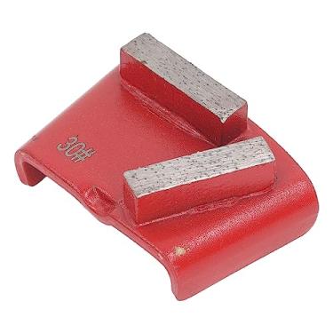 Imagem de 3pcs Red Trapezoid Shoping Sapatos 2 Dentes Compridos Ferramenta de Polimento do Piso de Concreto 30 Grit