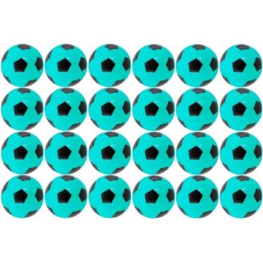 Imagem de 24x Bola De Futebol Vinil Pingo Dente De Leite 22Cm Infantil (Azul)