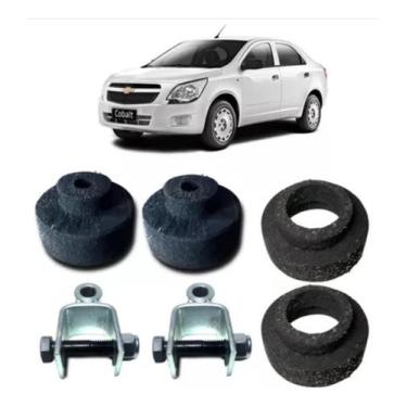 Imagem de Kit Calço Mola Traseiro Dianteiro 3,5cm + Prolongador Cobalt - Borfix