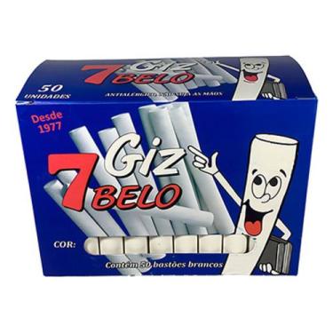 Imagem de Giz de lousa 7Belo branco 50 unidades  6263