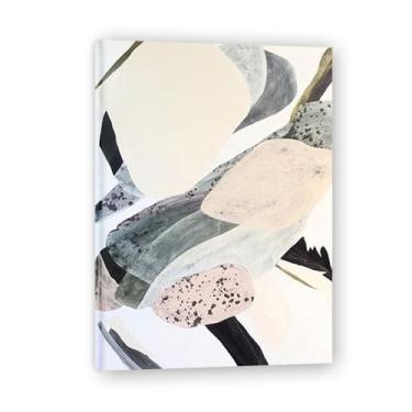 Imagem de Tela abstrata preta e branca pintura de parede impressão em tela pôster imagem colorida arte abstrata moderna decoração de parede corredor escadas decorações de quarto 55 x 40 cm