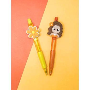 Imagem de 02 Canetas esferografica Moana papelaria lapis escrever material escolar lembrancinha presente