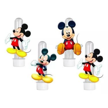 Imagem de 20 Tubetes 3d Personalizado Lembrancinha Mickey - Barbara Utilidades