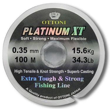 Imagem de Linha Monofilamento Ottoni Platinum XT 0,25mm 19,8Lbs - 100m