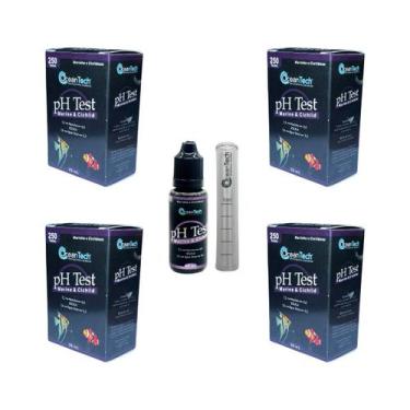 Imagem de 4 Teste de pH Marinho OceanTech Marine Cichlid Aquario Peixe - Ocean T