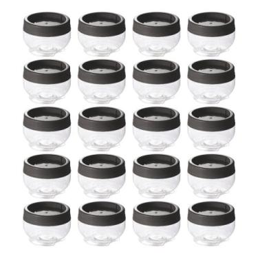 Imagem de Kit 20 Potes Gire e Trave Organizadores Empilháveis com Rosca 155ml Pl