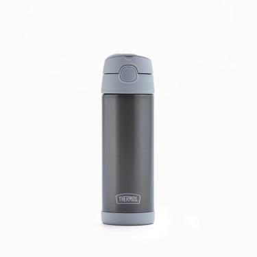 Imagem de Garrafa Térmica Infantil Thermos Funtainer Cinza Claro 470ML