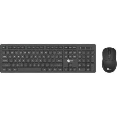 Imagem de Kit Teclado Mouse Lecoo KW201 Sem Fio Preto
