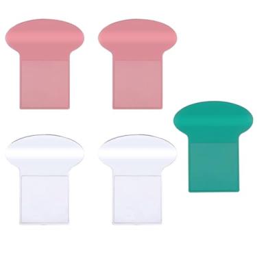 Imagem de CRZQXOUR 6 peças de elevadores de assento de vaso sanitário transparentes evitam tocar tampa de assento sanitário levantador de banheiro suprimentos de vaso sanitário, abas de vaso sanitário para
