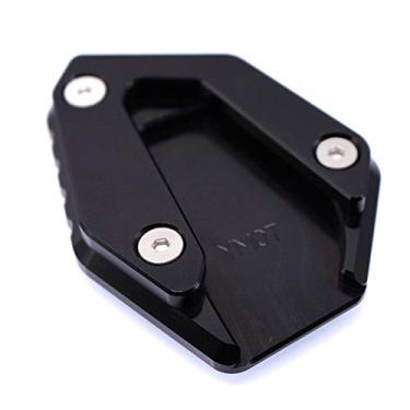 Imagem de Acc-Creativity Suporte de pé de motocicleta com ampliador lateral para placa de extensão compatível com YAMAHA MT07 FZ07 Tracer 700 2014-2019 (preto)