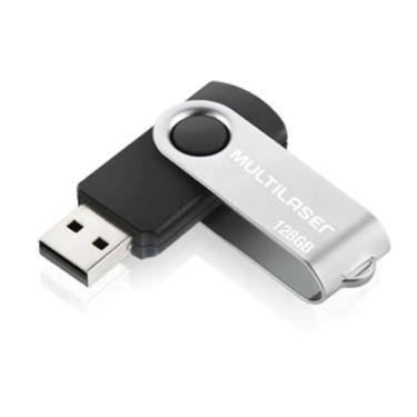 Imagem de Pen Drive Twist 128gb Usb Leitura 10mb/s Preto Multilaser