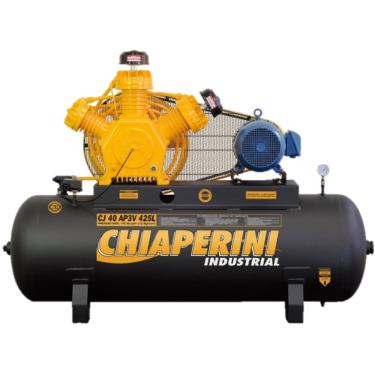 Imagem de Compressor Chiaperini Cj 40 Ap3v 425 Litros 175 Libras 10 Cv Trifásico