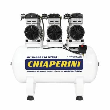 Imagem de Compressor Chiaperini Mc 30 Bpo 150 Litros 6 Cv Monofásico Isento De óleo