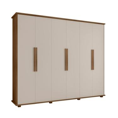Imagem de Roupeiro 6 Portas Bérgamo Cinamomo Off White