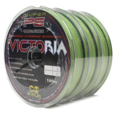 Imagem de Kit 3 Linhas Multifilamento Maruri Victoria 0,34mm 48lbs/21,8kg (3x 10