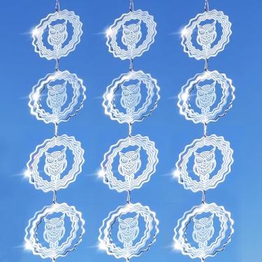 Imagem de Zeewoo Afastadores De Pássaros Para Áreas Externas, 12 Peças Repelente Pica-Paus, Refletores 3D Espantar Do Pátio, Quintal Da Fazenda, Cata-Ventos Decoração Jardim Interno E Externo