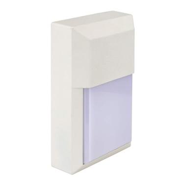 Imagem de LIT-PaTH Luminária De Parede Para Área Externa Lit-Path, Lanterna Led 5000K, Varanda, 12 W, 1000 Lúmens, Caixa Alumínio Com Pc, Acabamento Branco, 1 Unidade