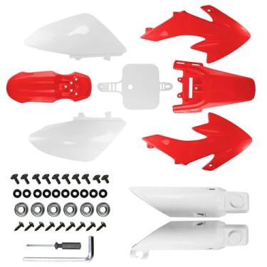 Imagem de PRO BAT Kit De Para-Lamas Plástico Com 7 Peças Crf50, Garfo, Capa Protetora Suspensão, Carenagem Xr50, Motor, Carroceria Completa, Compatível Crf 50 Xr Sdg Ssr 107 110 125, Pit Dirt Bike