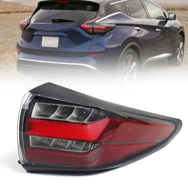 Imagem de Huray Luz traseira externa de LED direita adequada para Nissan Murano 2019-2024 RH lanterna traseira lâmpada traseira conjunto de substituição acessório de substituição para NI2805127 (lado do