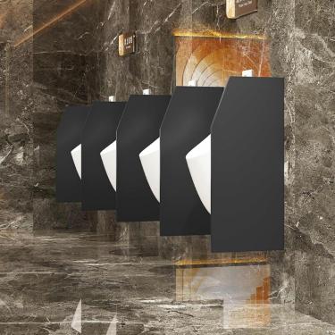 Imagem de Conselho de urinol de urinol, Urinals Particition com acessórios de aço inoxidável, tela de mictório, divisória de parede Partição do banheiro público, tela de privacidade de mictório para e