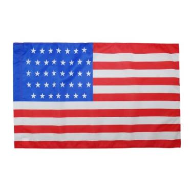 Imagem de Estados Unidos 1877-1890 Bandeira 38 estrelas 3' x 5' para um mastro - EUA - bandeiras históricas americanas 90 x 150 cm - Banner 3x1,5 m com furo - Drapeau Etats-Unis 1877-1890 38 étoiles AZ FLAG