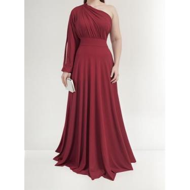 Imagem de Vestido Luxo Para Casamento Formatura, Festa, Batizado - Casual Dress,