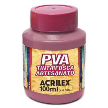 Imagem de Tinta Pva Fosca Cores Claras para Artesanato 100ml - Acrilex, 581 - RO