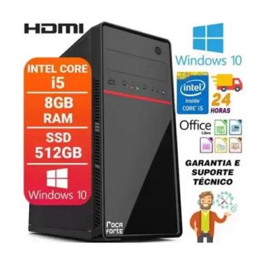Imagem de Computador Intel Core i5 8GB SSD 512GB Hdmi Windows 10 Desktop Pc Cpu