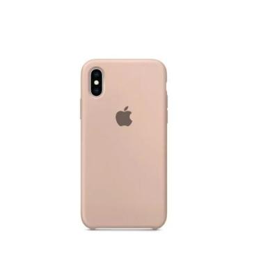 Imagem de Capa Case Silicone Capinha X Xr Xs Max Várias Cores, Rosa Areia, iPhon
