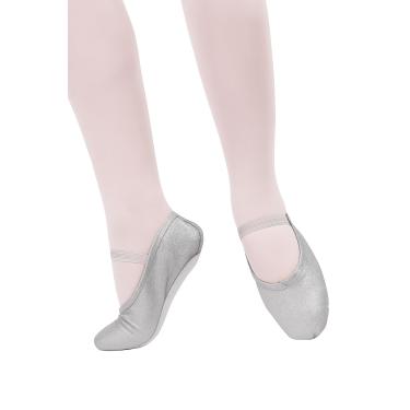 Imagem de Sapatilha Meia-Ponta Glitter Infantil Só Dança IF22D, Prata, 31