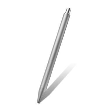 Imagem de Hamans Caneta esferográfica de titânio, click, retrátil, tamanho de bolso de 13,4 cm, formato fino e leve para negócios exclusivos