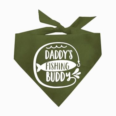 Imagem de Bandana Daddy's Fishing Buddy Dog (Military Green, OS 236)