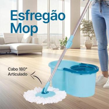 Imagem de Mop Com Centrifuga de Microfibra e Cabo Rotação 360 13 Litros - Mor