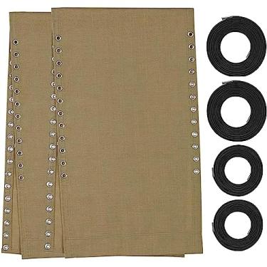 Imagem de Ostlttyn Conjunto de 2 peças de substituição de cadeira gravidade zero de 43 cm com cabo de substituição, kit de tecido de substituição de gravidade zero para cadeira de pátio para ambientes externos,