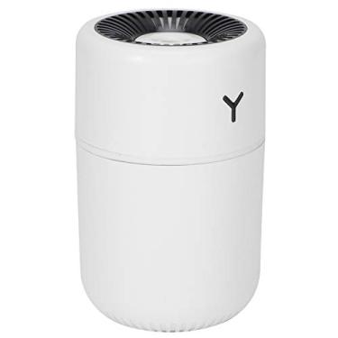 Imagem de KIMISS 260 Ml Mini Umidificador Recarregável USB Com Luz Ambiente Colorida - Ideal para Uso Em Casa, Escritório e Uso de Viagens (Branco)
