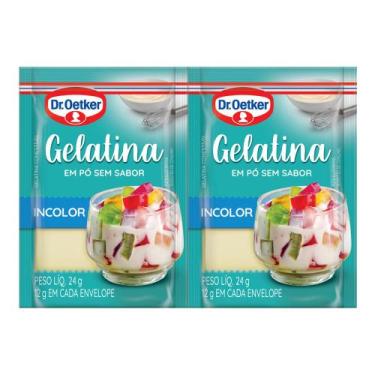 Imagem de Gelatina em Pó Dr. Oetker Incolor Sem Sabor 24g - DR.Oetker