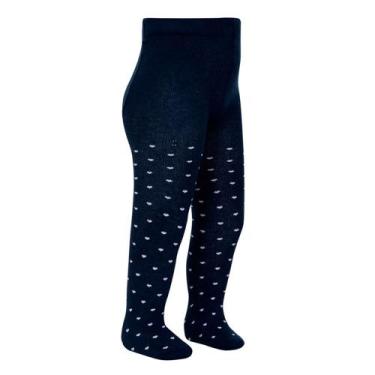 Imagem de Meia-Calça Infantil Lupo Baby Coração 13502-021, Marinho, BB