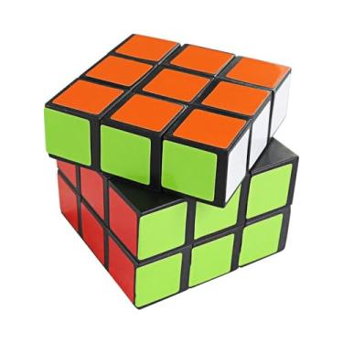 Imagem de Cubo Mágico Profissional 3x3 Preto Colorido Clássico