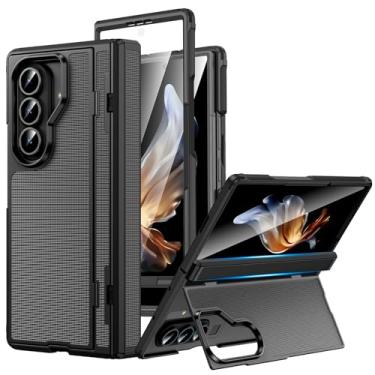 Imagem de VEGO Capa para Galaxy Z Fold 7, [proteção de dobradiça][suporte dobrável invisível] [protetor de tela frontal] Capa protetora resistente à prova de choque antiderrapante para Samsung Galaxy Z Fold7