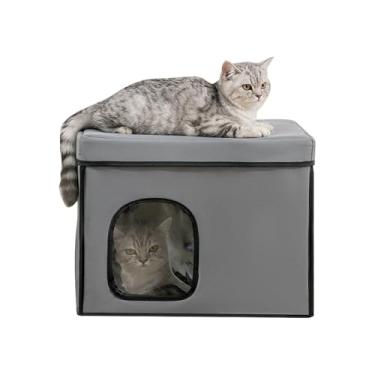 Imagem de Casa Refrescante Para Gatos - Casa de para Gatos Dobrável,Recinto Fresco Para Dormir Para Varanda Exterior Casa Viagem Carro Quarto Interior