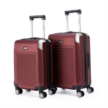 Imagem de Kit 2 Malas De Viagem Bordo Tsa Com Cadeado Moderna Rodinha 360-Unissex