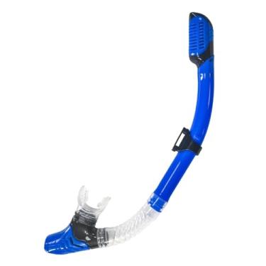 Imagem de predolo Snorkel de Natação Seco Snorkel de Treinamento de Natação com Barril de Proteção contra Respingos para Mergulho Subaquático, Azul