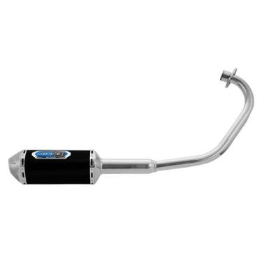 Imagem de Escapamento Pro Tork Mini 3 Titan Ks 125 Fan 2000 À 2008 Curva Cromada