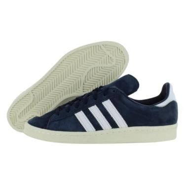Imagem de adidas Tênis masculino Campus 80s, Azul-marinho universitário/calçado branco/branco-azul claro, 39
