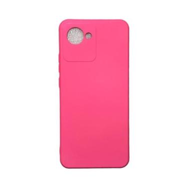 Imagem de Capa Realme C30 Silicone Aveludada Protege Câmera Colorida Capinha Ant
