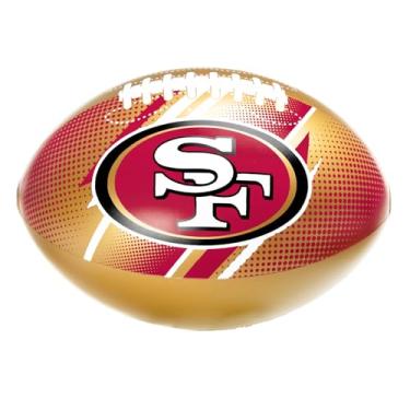 Imagem de BigMouth San Francisco 49ers 45,7 cm inflável futebol de piscina oficialmente licenciado NFL Fan Gear Merchandise Jogos de bola de praia para adultos e adolescentes