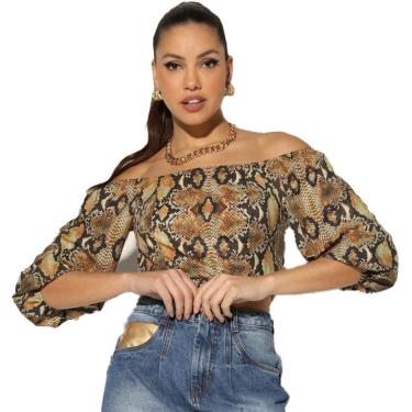 Imagem de Blusa Onça Preta Piton I23 Marorm Feminino-Feminino